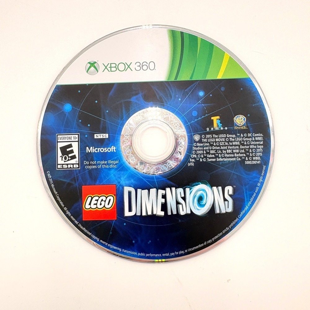 LEGO Dimensions Xbox 360 Tested Disc Only Adventure Game Warner Bros‎